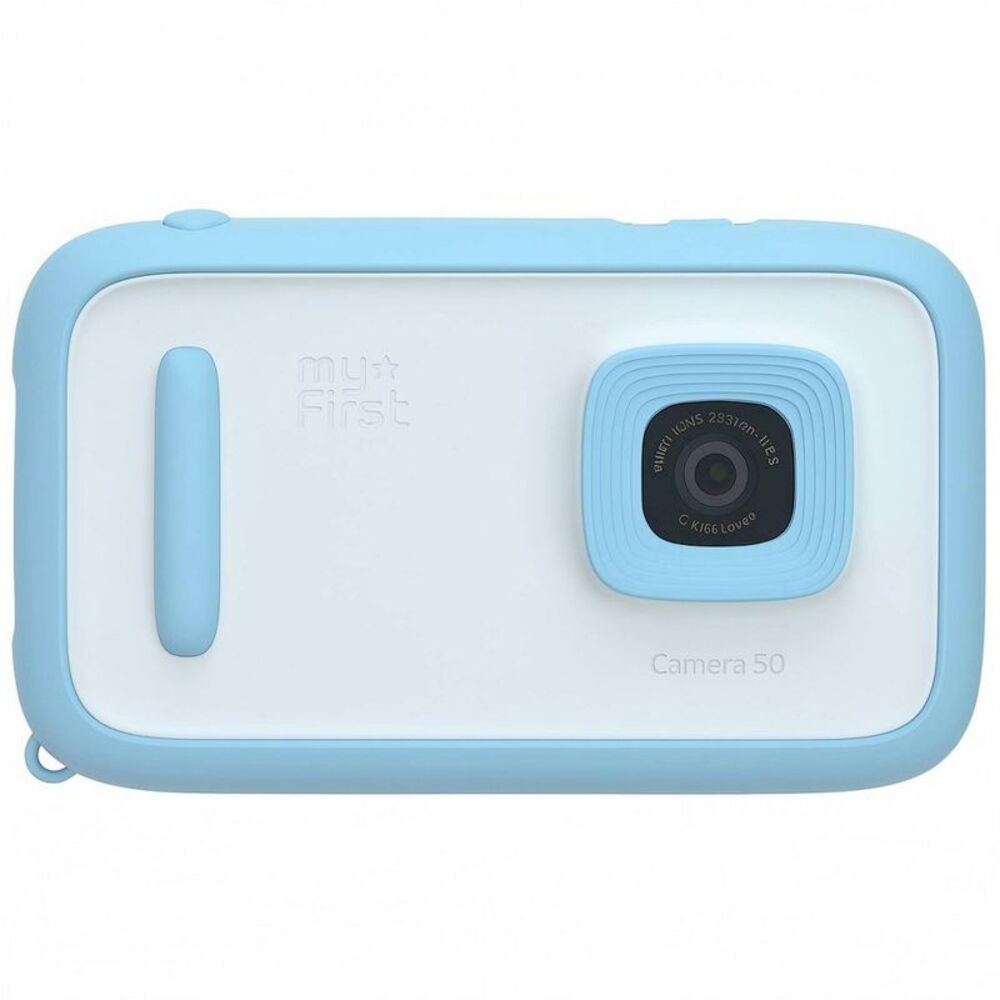 Camera 50 Kids AI Camera HD Video 20MP Rear 16MP Selfie Lens 16GB - Blue